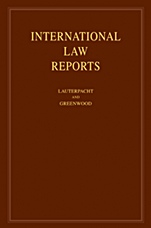International Law Reports - ISBN 9780521114172