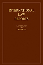 International Law Reports - ISBN 9780521190053