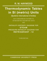 Thermodynamic Tables in SI (Metric) Units - ISBN 9780521386937
