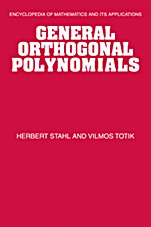 General Orthogonal Polynomials - ISBN 9780521415347