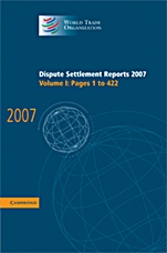 Dispute Settlement Reports 2007 - ISBN 9780521514064