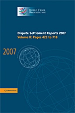 Dispute Settlement Reports 2007 - ISBN 9780521514095