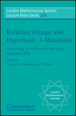Kleinian Groups and Hyperbolic 3-Manifolds - ISBN 9780521540131