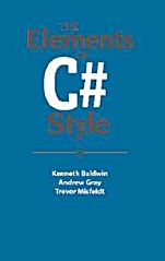 The Elements of C# Style - ISBN 9780521671590