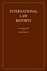 International Law Reports - ISBN 9780521765411