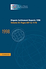 Dispute Settlement Reports 1998 - ISBN 9780521783286