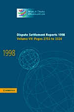Dispute Settlement Reports 1998 - ISBN 9780521800983