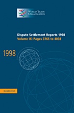 Dispute Settlement Reports 1998 - ISBN 9780521801003
