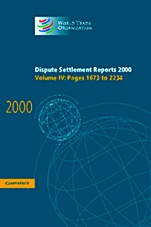 Dispute Settlement Reports 2000 - ISBN 9780521813785