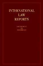 International Law Reports - ISBN 9780521829908
