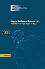 Dispute Settlement Reports 2003 - ISBN 9780521859943