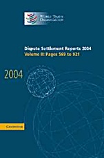 Dispute Settlement Reports 2004 - ISBN 9780521867740