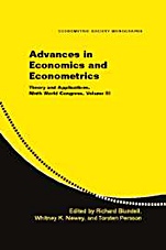 Advances in Economics and Econometrics - ISBN 9780521871549