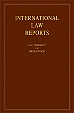 International Law Reports - ISBN 9780521879224