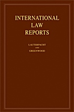 International Law Reports - ISBN 9780521879248