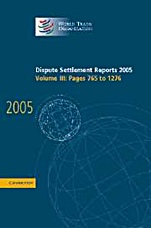 Dispute Settlement Reports 2005 - ISBN 9780521885454