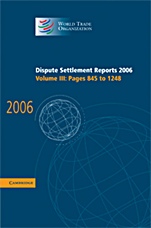 Dispute Settlement Reports 2006 - ISBN 9780521896566