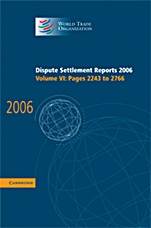 Dispute Settlement Reports 2006 - ISBN 9780521896597