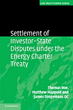 Settlement of Investment Disputes under the Energy Charter Treaty - ISBN 9780521899383