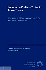 Lectures on Profinite Topics in Group Theory - ISBN 9781107005297