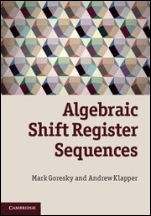 Algebraic Shift Register Sequences - ISBN 9781107014992