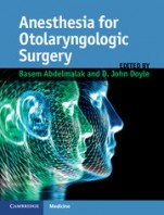 Anesthesia for Otolaryngologic Surgery - ISBN 9781107018679