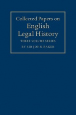 Collected Papers on English Legal History 3 Volume Set - ISBN 9781107020436