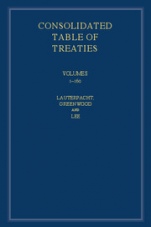 International Law Reports, Consolidated Table of Treaties - ISBN 9781107189744