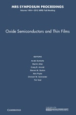 Oxide Semiconductors and Thin Films - ISBN 9781605114712