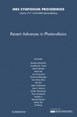Recent Advances in Photovoltaics - ISBN 9781605117485