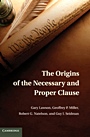 The Origins of the Necessary and Proper Clause - ISBN 9780521119580