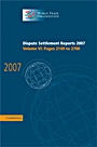 Dispute Settlement Reports 2007 - ISBN 9780521514347