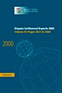 Dispute Settlement Reports 2000 - ISBN 9780521813808