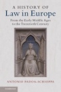 A History of Law in Europe - ISBN 9781107180697