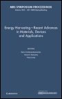 Energy Harvesting - Recent Advances in Materials, Devices and Applications - ISBN 9781605113029