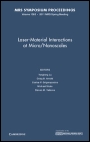 Laser-Material Interactions at Micro/Nanoscales - ISBN 9781605113425