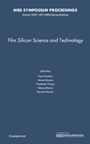 Film Silicon Science and Technology - ISBN 9781605115139
