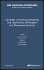 Advances in Structures, Properties and Applications of Biological and Bioinspired Materials - ISBN 9781605115986
