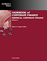 Handbook of Empirical Corporate Finance: Empirical Corporate Finance - ISBN 9780444530905