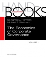The Handbook of the Economics of Corporate Governance - ISBN 9780444635303