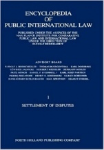 Encyclopedia of Public International Law: Settlement of Disputes 1 - ISBN 9780444861405
