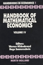 Handbook of Mathematical Economics - ISBN 9780444874610