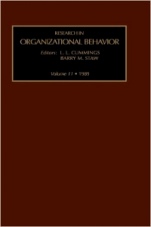 Research in Organizational Behavior - ISBN 9780892327485