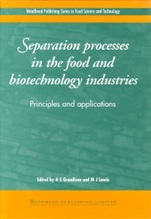 Separation Processes in the Food and Biotechnology Industries: Principles and Applications - ISBN 9781855732872