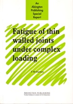 Fatigue of Thin Walled Joints Under Complex Loading - ISBN 9781855733381