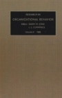 Research in Organizational Behavior - ISBN 9780892325511