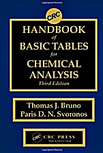 CRC Handbook of Basic Tables for Chemical Analysis, 3 Rev ed. - ISBN 9781420080421