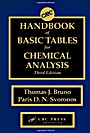 CRC Handbook of Basic Tables for Chemical Analysis, 3 Rev ed. - ISBN 9781420080421