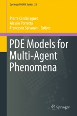 PDE Models for Multi-Agent Phenomena - ISBN 9783030019464