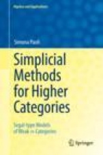 Simplicial Methods for Higher Categories - ISBN 9783030056735